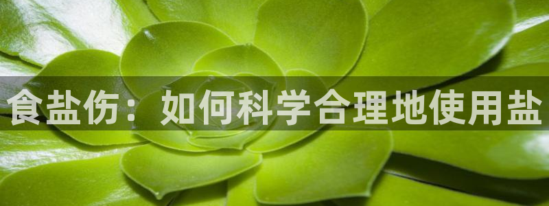 威九国际h5：食盐伤：如何科学合理地使用盐